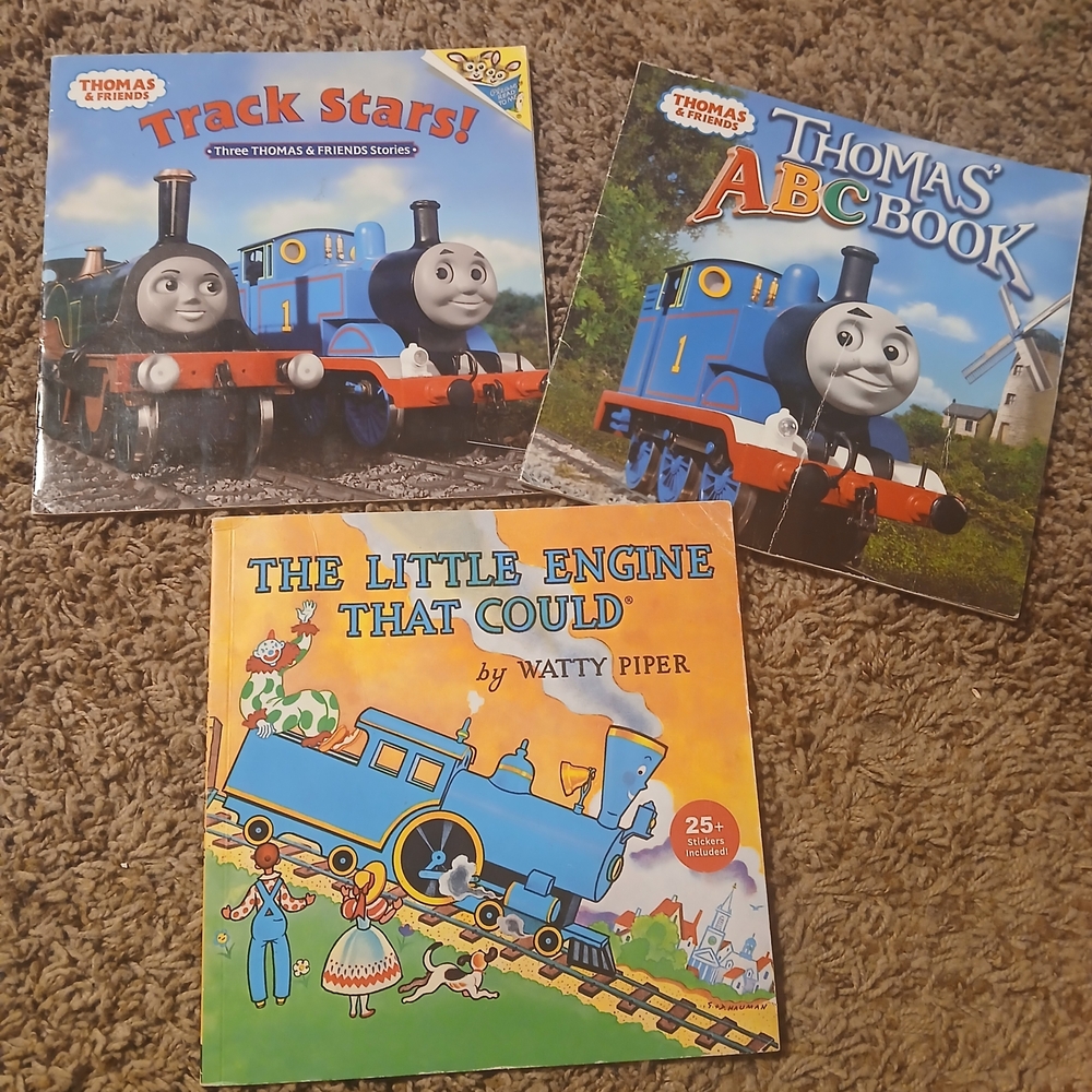 Bundle of 3 Train bookzs